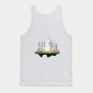 Rabbit Bunny Animal Beauty Nature City Discovery Tank Top